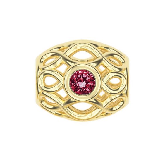 Pendente Dédié in Oro giallo 0.02 Ct CID 0166 RU; GI - CID 0166 RU; GI